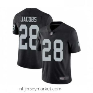 Magnificent Mens Oakland Raiders 28 Josh Jacobs Black Team Color Vapor Untouchable Limited Player Football Jersey
