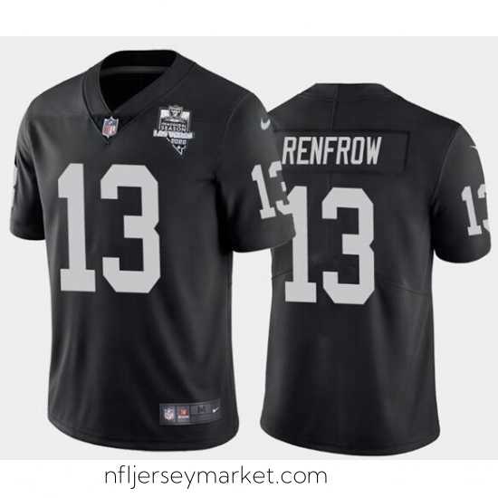 Premium Men's Oakland Raiders Black #13 Hunter Renfrow 2020 Inaugural Season Vapor Limited Stitched NFL Jersey