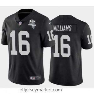 Premium Men's Oakland Raiders Black #16 Tyrell Williams 2020 Inaugural Season Vapor Limited Stitched NFL Jersey