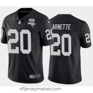 Irresistible Men's Oakland Raiders Black #20 Damon Arnette 2020 Inaugural Season Vapor Limited Stitched NFL Jersey