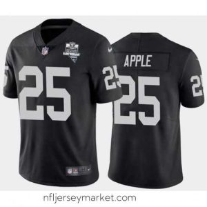 Stunning Men's Oakland Raiders Black #25 Eli Apple 2020 Inaugural Season Vapor Limited Stitched NFL Jersey