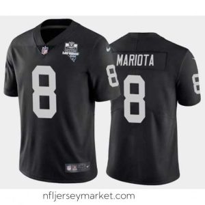 Exquisite Men's Oakland Raiders Black #8 Marcus Mariota 2020 Inaugural Season Vapor Limited Stitched NFL Jersey