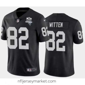Stunning Men's Oakland Raiders Black #82 Jason Witten 2020 Inaugural Season Vapor Limited Stitched NFL Jersey