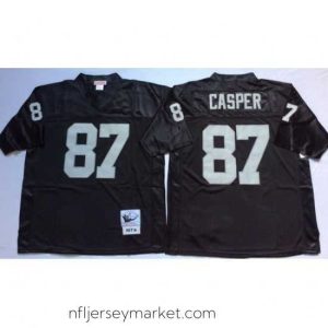 Exquisite Mitchell And Ness Raiders #87 casper balck Throwback Stitched NFL Jersey