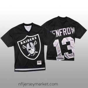 Exquisite NFL Las Vegas Raiders 13 Hunter Renfrow Black Mitchell  26 Nell Big Face Fashion Limited NFL Jersey