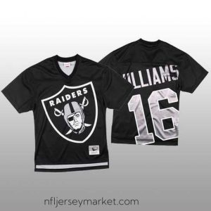 Premium NFL Las Vegas Raiders 16 Tyrell Williams Black Mitchell  26 Nell Big Face Fashion Limited NFL Jersey