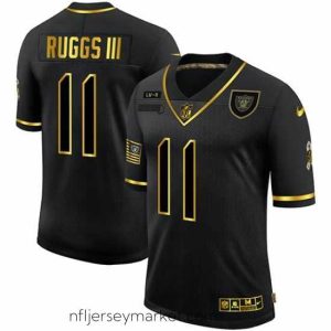 Magnificent Nike Las Vegas Raiders 11 Henry Ruggs III Black Gold 2020 Salute To Service Limited Jersey