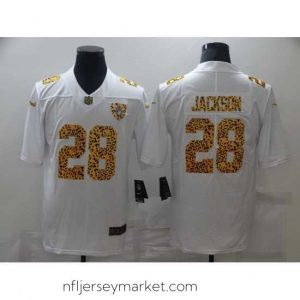 Alluring Nike Las Vegas Raiders 28 Josh Jacobs White Leopard Vapor Untouchable Limited Jersey