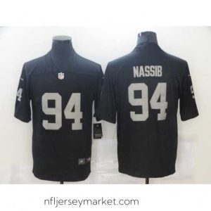 Exquisite Nike Las Vegas Raiders 94 Carl Nassib Black Vapor Untouchable Limited Jersey