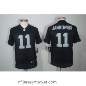 Superb Nike NFL Oakland Raiders #11 Sebastian Janikowski Black Color[Limited Jerseys]