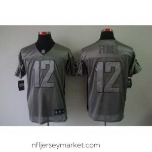 Exquisite Nike Oakland Raiders 12 Jacoby Ford Grey Elite Shadow NFL Jersey