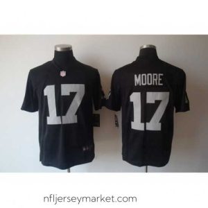 Alluring Nike Oakland Raiders 17 Denarius Moore Black Game NFL Jersey