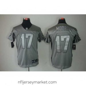 Alluring Nike Oakland Raiders 17 Denarius Moore Grey Elite Shadow NFL Jersey
