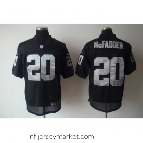 Luxurious Nike Oakland Raiders 20 Darren McFadden Black Elite NFL Jersey