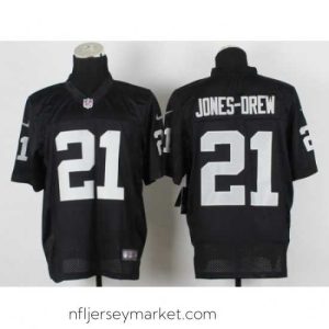 Luxurious Nike Oakland Raiders 21 Maurice Jones-Drew Black Elite NFL Jersey