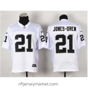 Irresistible Nike Oakland Raiders 21 Maurice Jones-Drew White Elite NFL Jersey