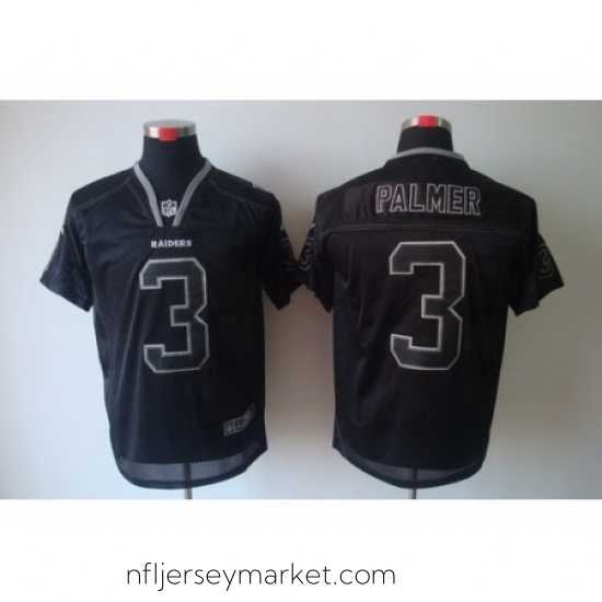 Alluring Nike Oakland Raiders 3 Carson Palmer Black Elite Lights Out NFL Jersey