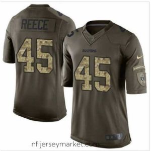Stunning Nike Oakland Raiders #45 Marcel Reece Green 27s Stitched NFL Limited Salute to Service Jersey