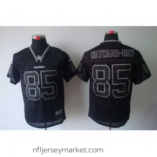 Irresistible Nike Oakland Raiders 85 Darrius Heyward-Bey Black Elite Lights Out NFL Jersey