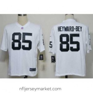 Irresistible Nike Oakland Raiders 85 Darrius Heyward-Bey White Game NFL Jersey