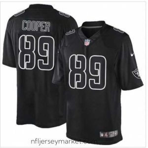 Irresistible Nike Oakland Raiders #89 Amari Cooper Black Mens Stitched NFL Impact Limited Jersey
