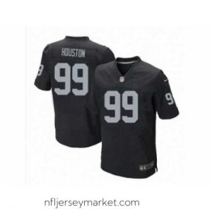 Magnificent Nike Oakland Raiders 99 Lamarr Houston black Elite NFL Jersey