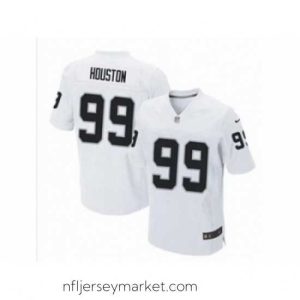 Premium Nike Oakland Raiders 99 Lamarr Houston white Elite NFL Jersey