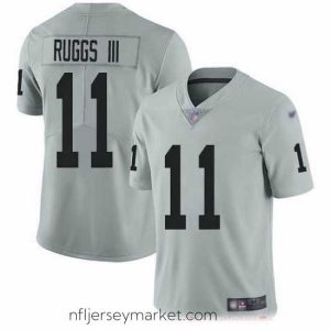 Premium Nike Raiders 11 Henry Ruggs III Silver Stitched NFL Limited Inverted Legend Jersey