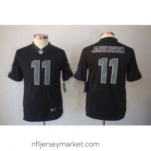 Alluring Nike Raiders #11 Sebastian Janikowski Black Impact Stitched NFL Limited Jersey