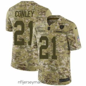 Magnificent Nike Raiders #21 Gareon Conley Camo Mens Stitched NFL Limited 2018 Salute To Service Jersey