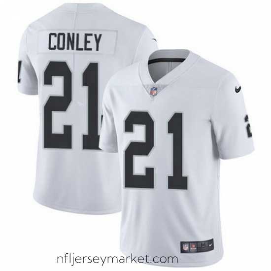 Gorgeous Nike Raiders #21 Gareon Conley White Mens Stitched NFL Vapor Untouchable Limited Jersey
