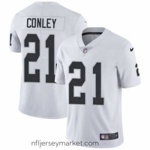 Premium Nike Raiders #21 Gareon Conley White Stitched NFL Vapor Untouchable Limited Jersey