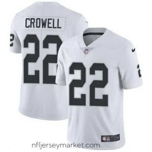 Exquisite Nike Raiders 22 Isaiah Crowell White Stitched NFL Vapor Untouchable Limited Jersey