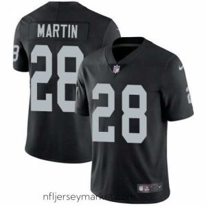 Magnificent Nike Raiders #28 Doug Martin Black Team Color Stitched NFL Vapor Untouchable Limited Jersey
