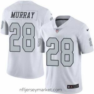 Magnificent Nike Raiders #28 Latavius Murray White Mens Stitched NFL Limited Rush Jersey