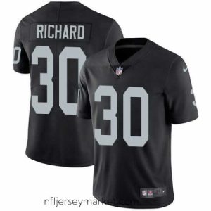 Luxurious Nike Raiders #30 Jalen Richard Black Team Color Mens Stitched NFL Vapor Untouchable Limited Jersey