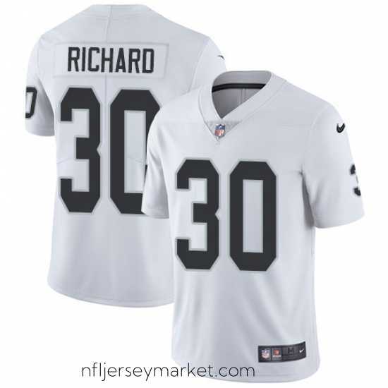 Alluring Nike Raiders #30 Jalen Richard White Mens Stitched NFL Vapor Untouchable Limited Jersey