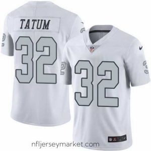 Luxurious Nike Raiders #32 Jack Tatum White Mens Stitched NFL Limited Rush Jersey