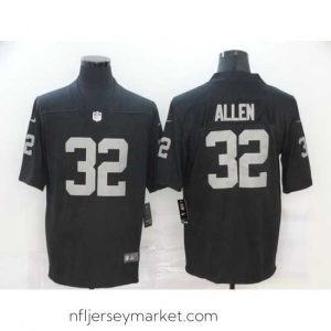 Alluring Nike Raiders 32 Marcus Allen Black Vapor Untouchable Limited Jersey