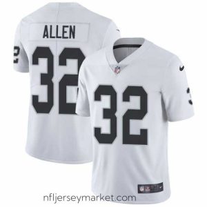 Magnificent Nike Raiders #32 Marcus Allen White Mens Stitched NFL Vapor Untouchable Limited Jersey