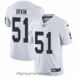 Superb Nike Raiders #51 Bruce Irvin White Mens Stitched NFL Vapor Untouchable Limited Jersey