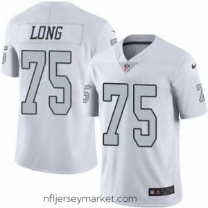 Magnificent Nike Raiders #75 Howie Long White Mens Stitched NFL Limited Rush Jersey