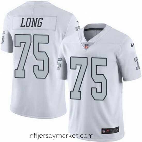 Magnificent Nike Raiders #75 Howie Long White Mens Stitched NFL Limited Rush Jersey