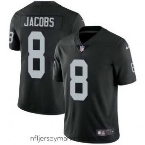 Luxurious Nike Raiders 8 Josh Jacobs Black Team Color Stitched NFL Vapor Untouchable Limited Jersey