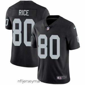 Exquisite Nike Raiders #80 Jerry Rice Black Team Color Mens Stitched NFL Vapor Untouchable Limited Jersey