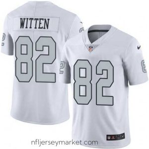 Premium Nike Raiders 82 Jason Witten White Stitched NFL Limited Rush Jersey