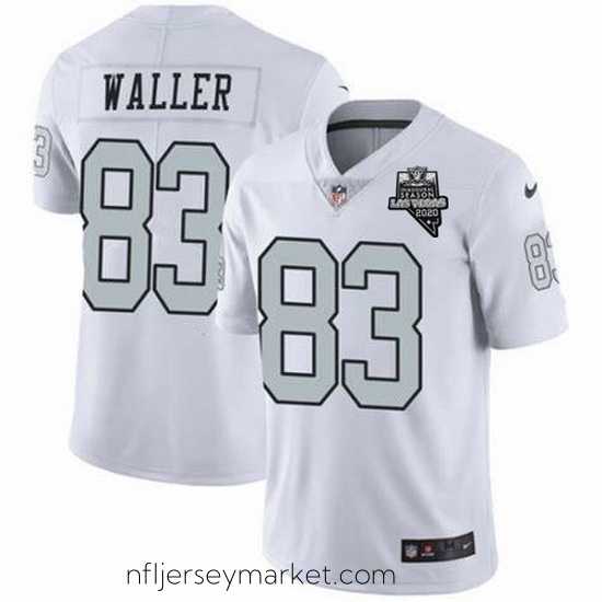 Superb Nike Raiders 83 Darren Waller White 2020 Inaugural Season Vapor Untouchable Limited Jersey