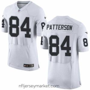 Luxurious Nike Raiders #84 Cordarrelle Patterson White Mens Stitched NFL New Elite Jersey