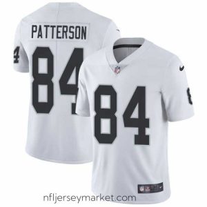 Premium Nike Raiders #84 Cordarrelle Patterson White Stitched NFL Vapor Untouchable Limited Jersey