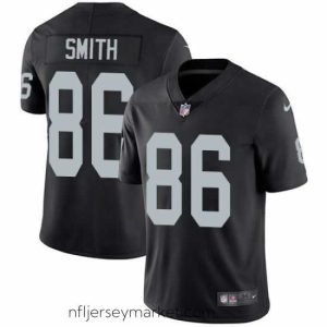 Stunning Nike Raiders #86 Lee Smith Black Team Color Mens Stitched NFL Vapor Untouchable Limited Jersey